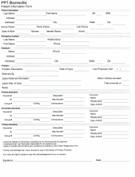 Patient Information Form